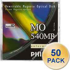 Philips  540 MB  R/W MO Disk  qty 50